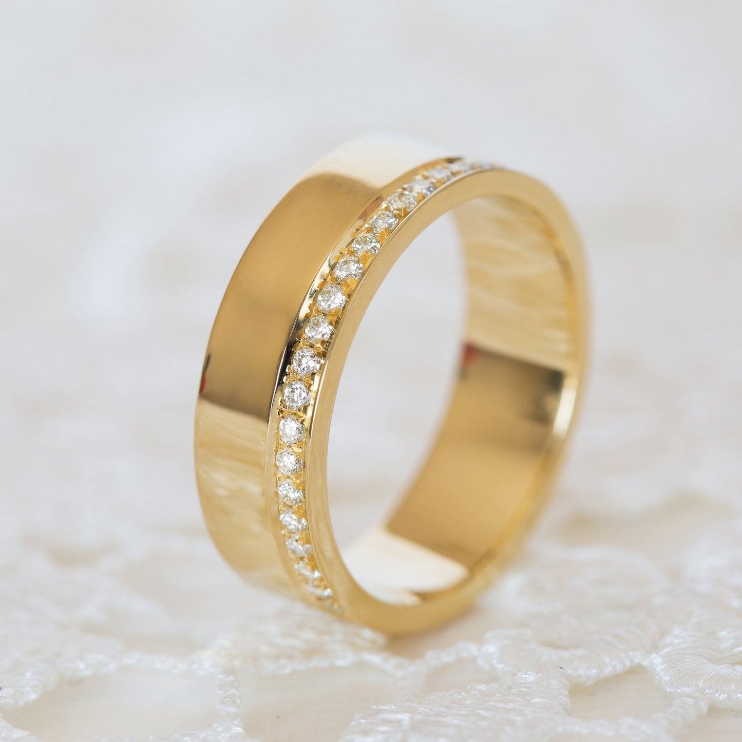 Cigar Half Eternity Band