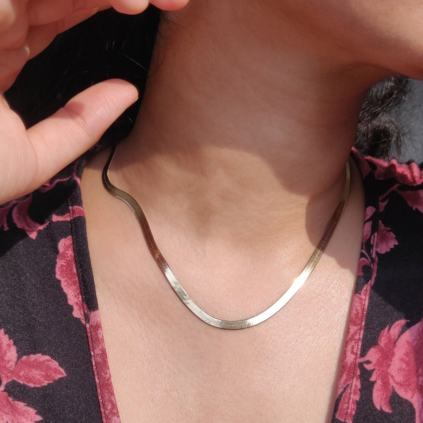 Herringbone Chain Necklace