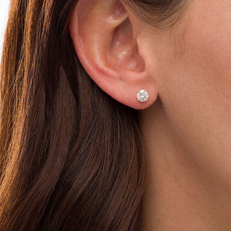 2ct Solitaire Studs (1ct each)