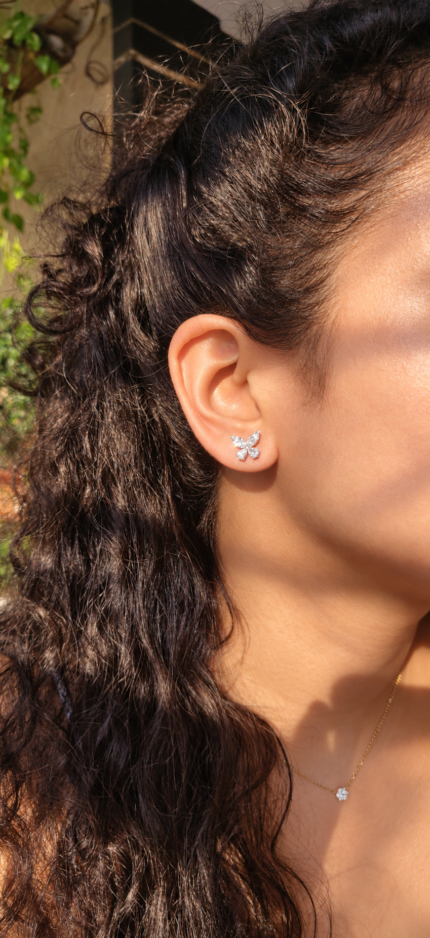 Classic Butterfly Diamond Studs