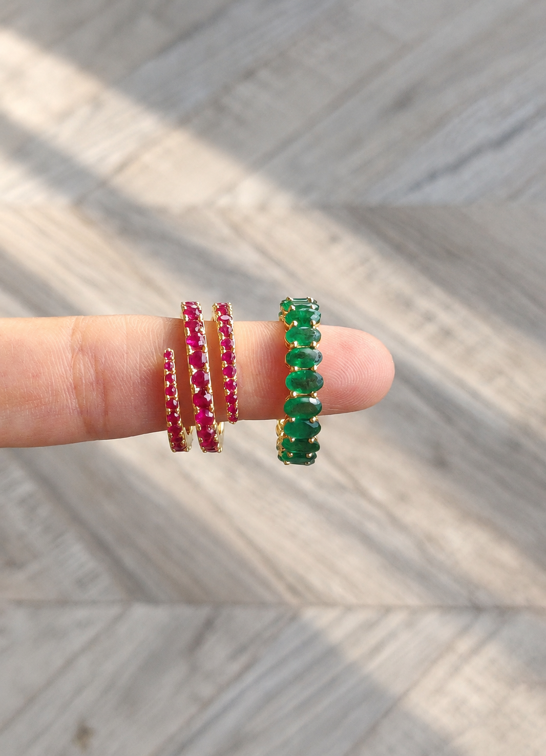 Serpents Embrace Ruby Ring (Natural Rubies)