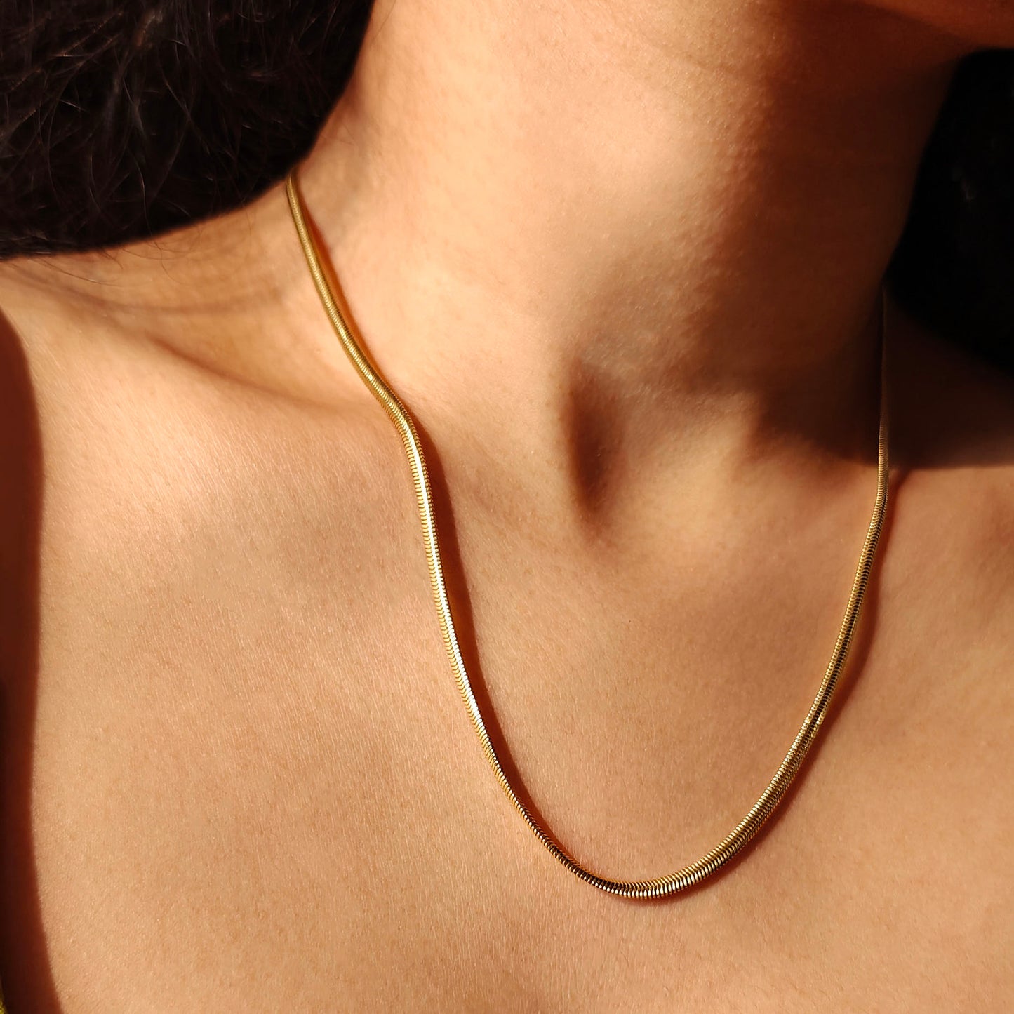 Bold Herringbone Chain Necklace