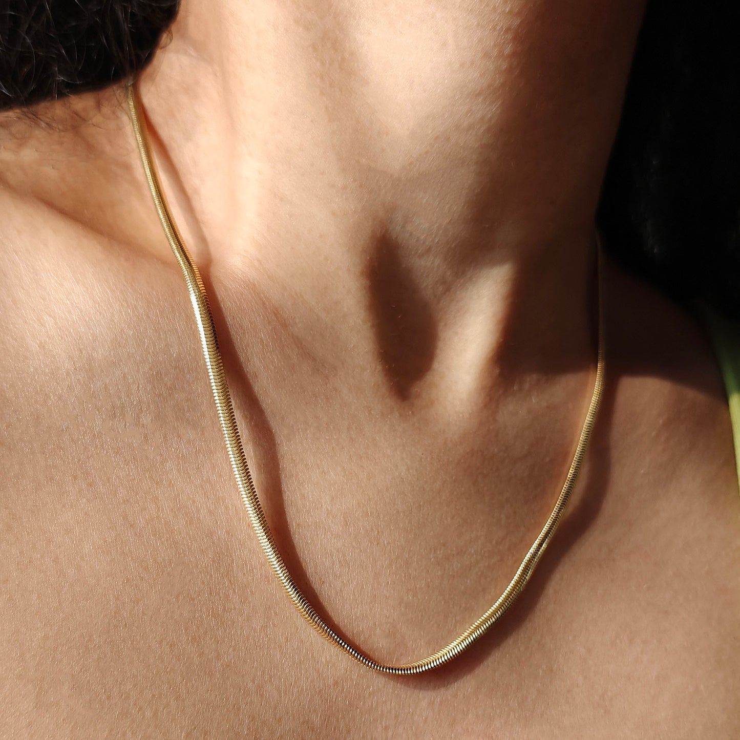 Bold Herringbone Chain Necklace