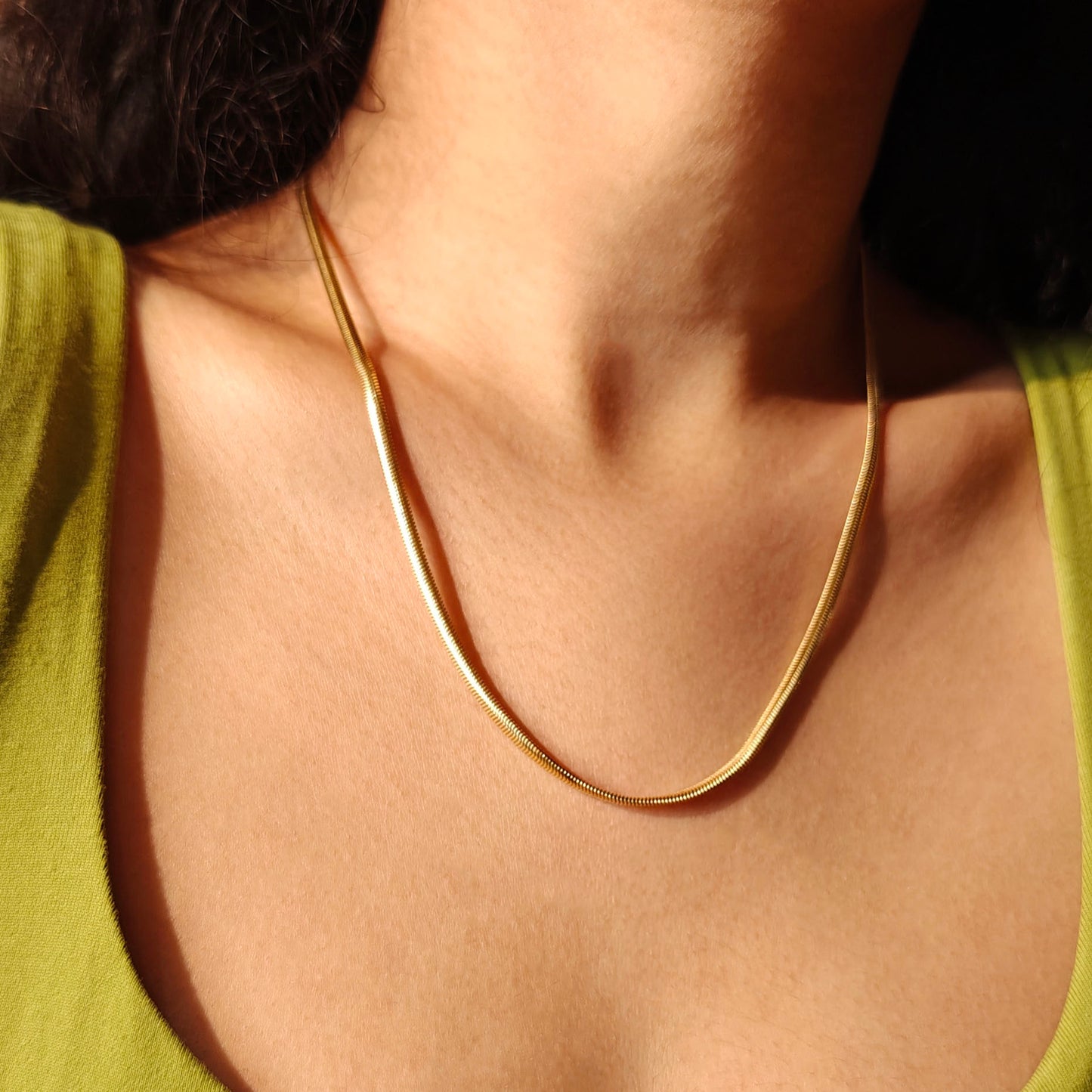 Bold Herringbone Chain Necklace