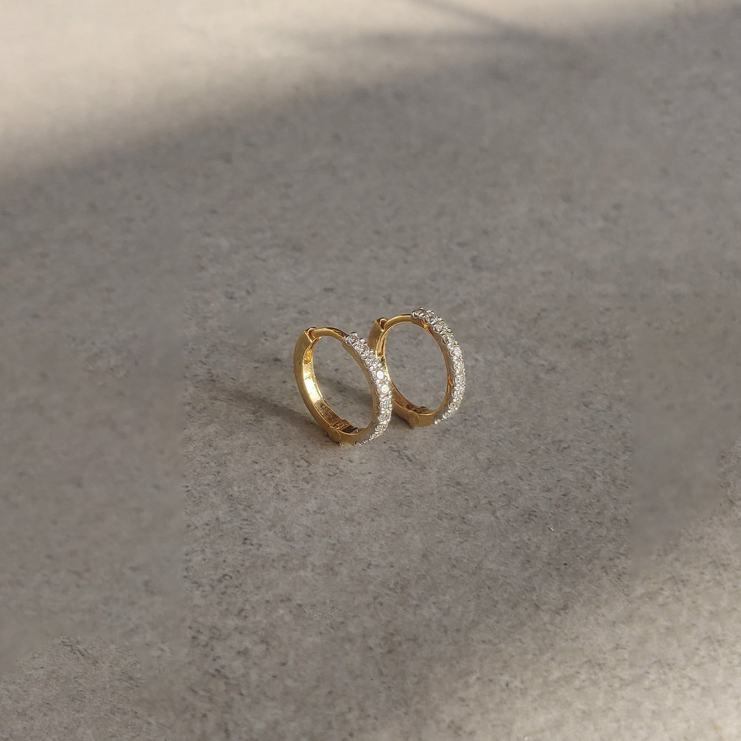 Pavé Diamond Mini Hoops