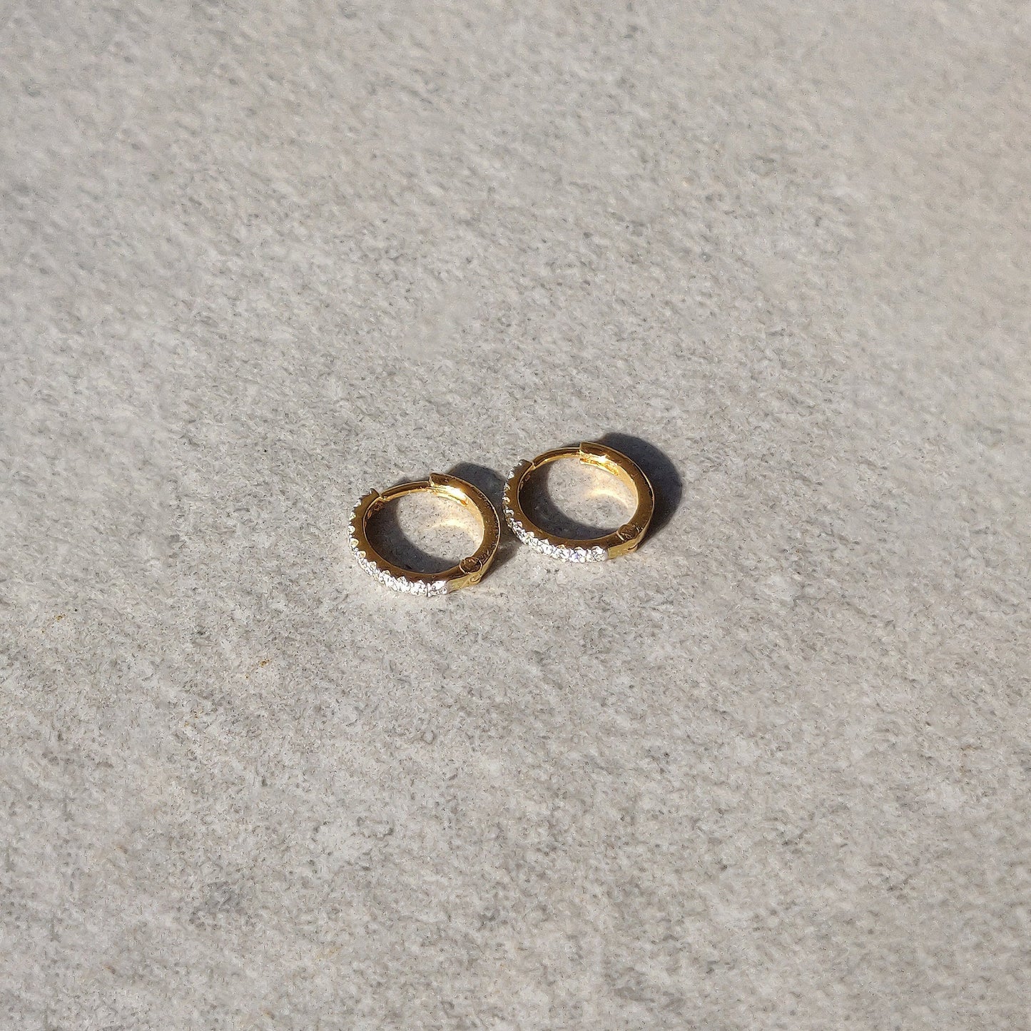 Pavé Diamond Mini Hoops