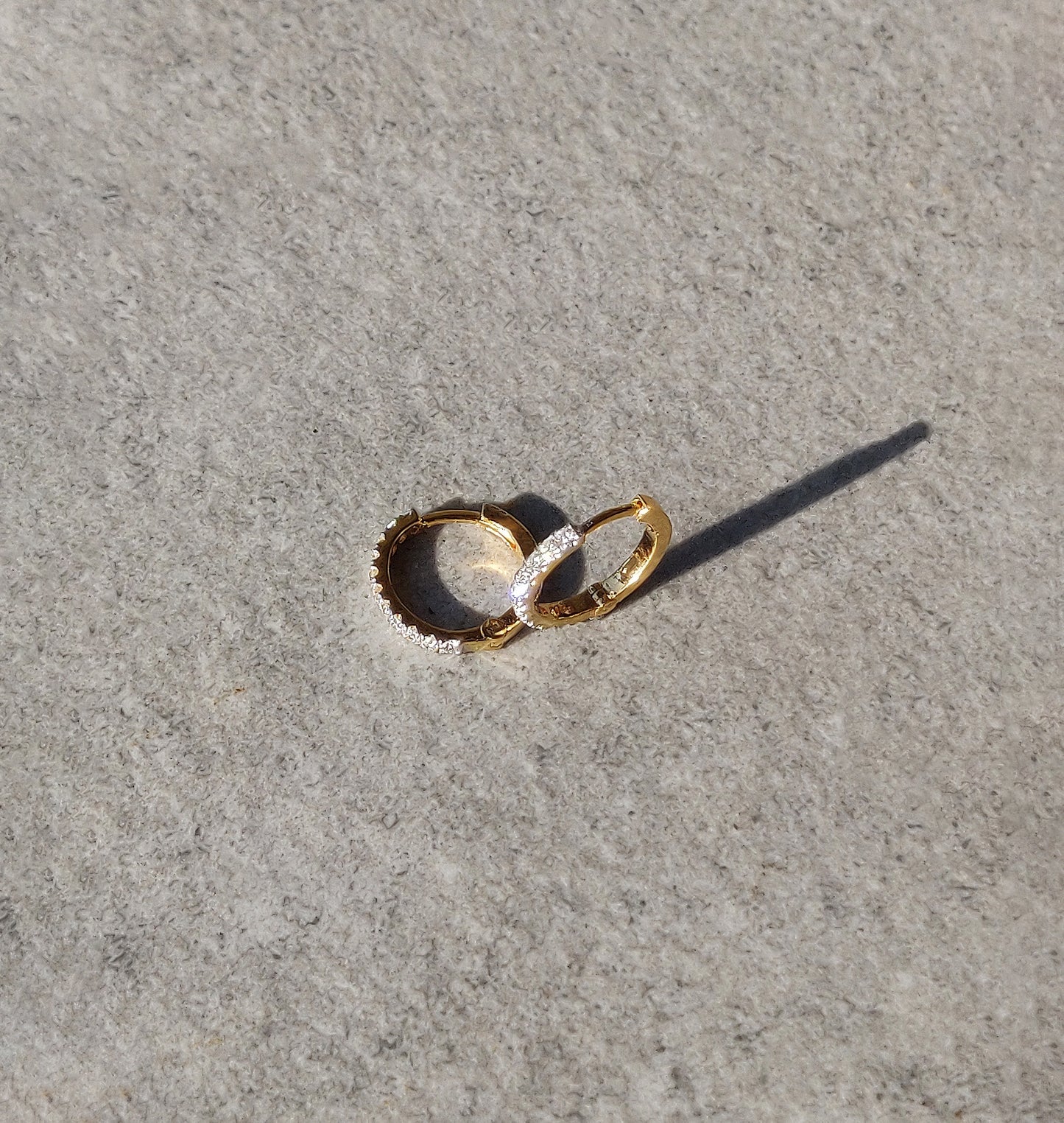 Pavé Diamond Mini Hoops