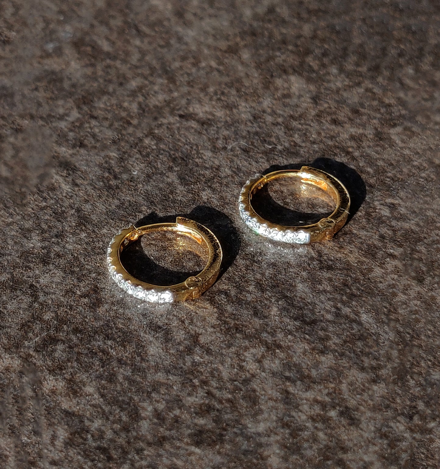 Pavé Diamond Mini Hoops