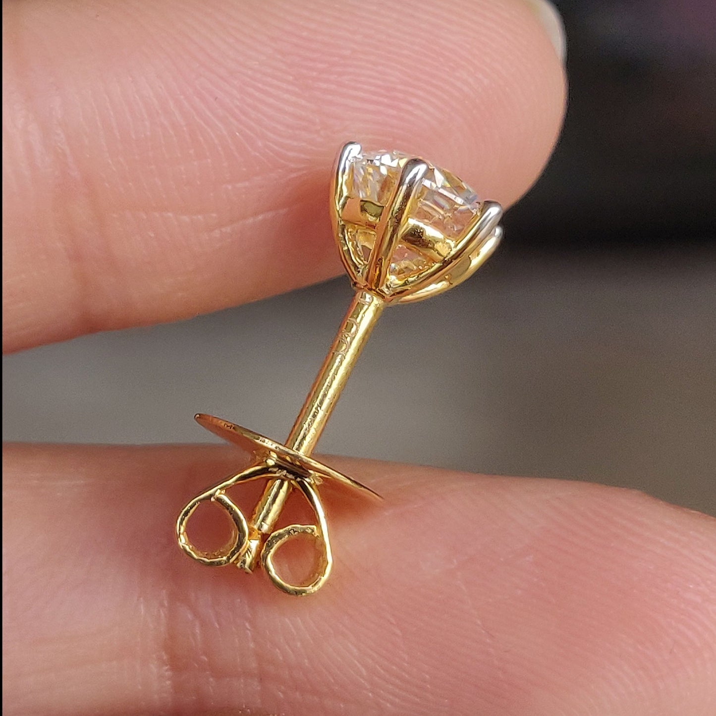 2ct Solitaire Studs (1ct each)