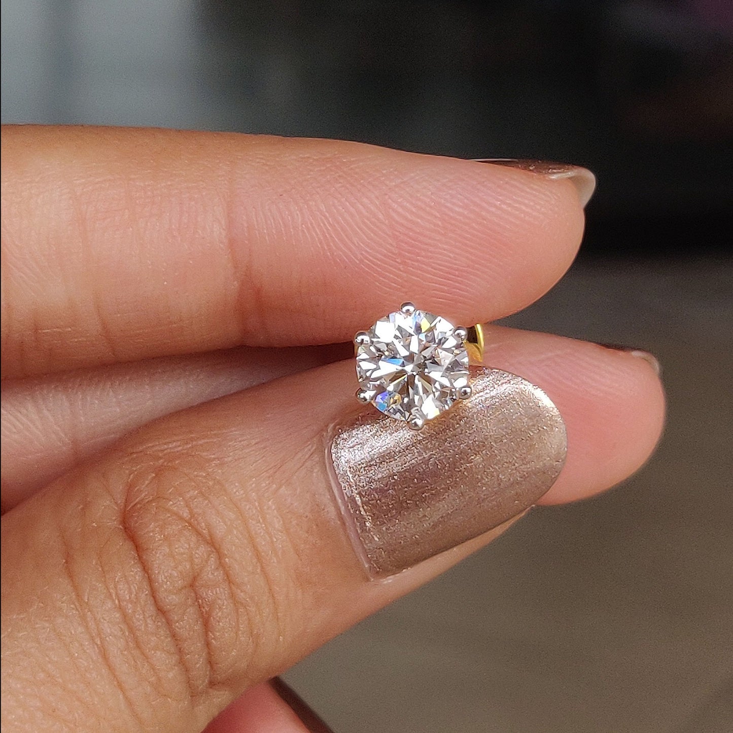 2ct Solitaire Studs (1ct each)