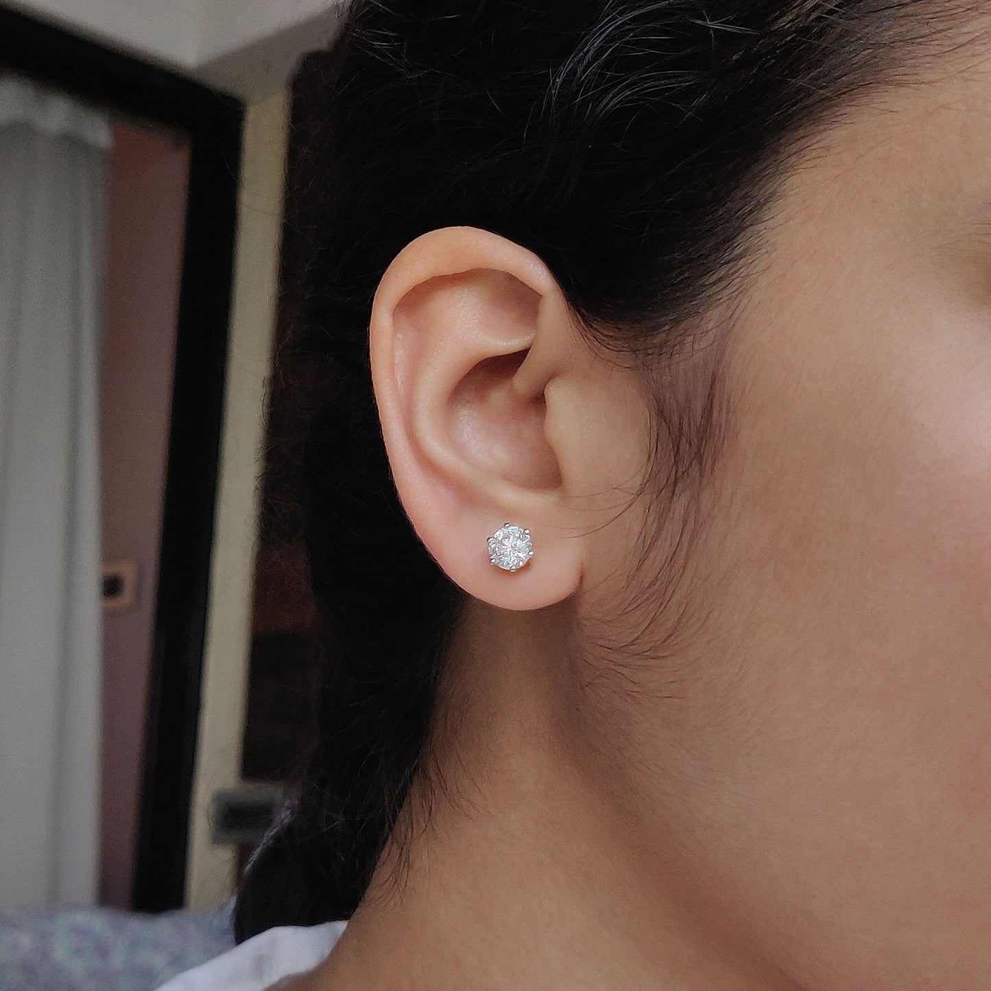 2ct Solitaire Studs (1ct each)
