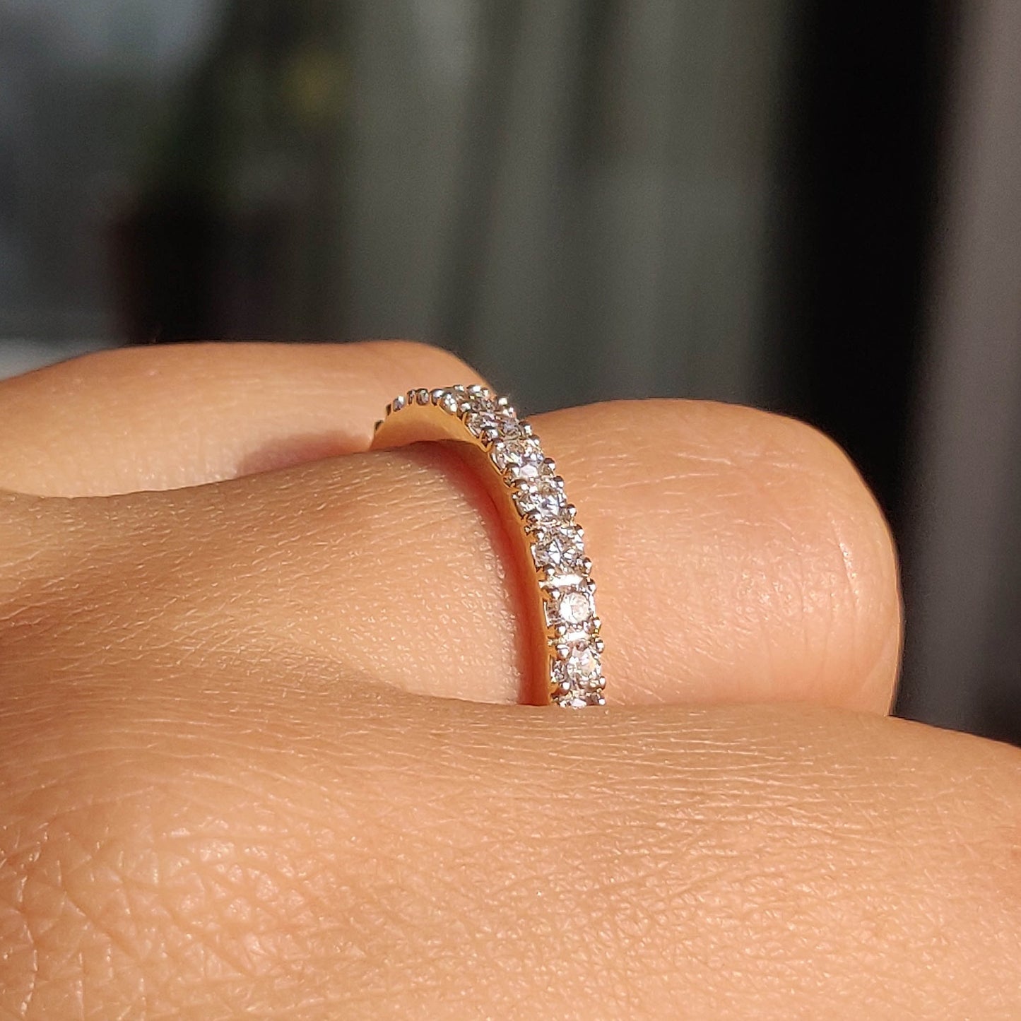 Pavé Diamond Half Eternity Band (0.45ct)