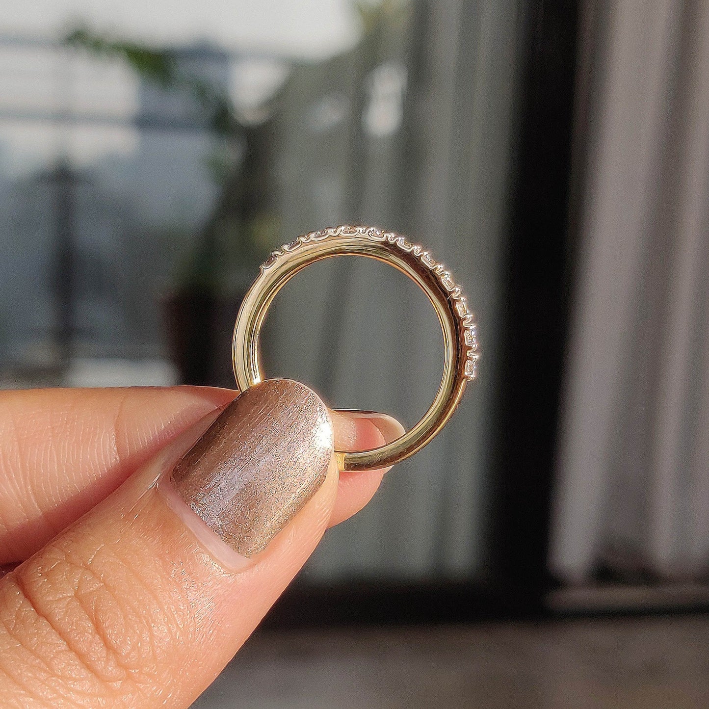 Pavé Diamond Half Eternity Band (0.45ct)