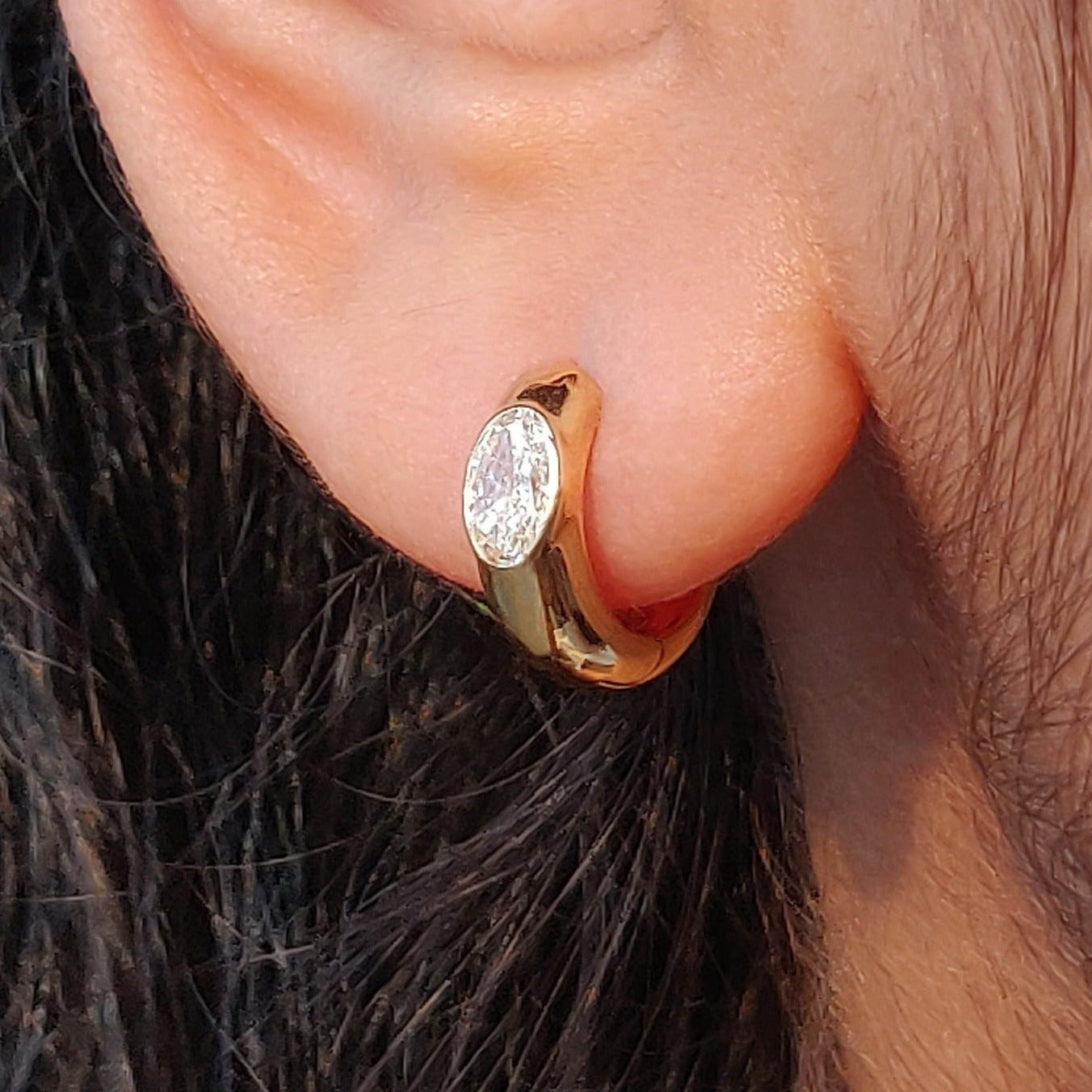 HOT Stud Earrings Mens Huggie Earrings Gold Mens Gold Hoop