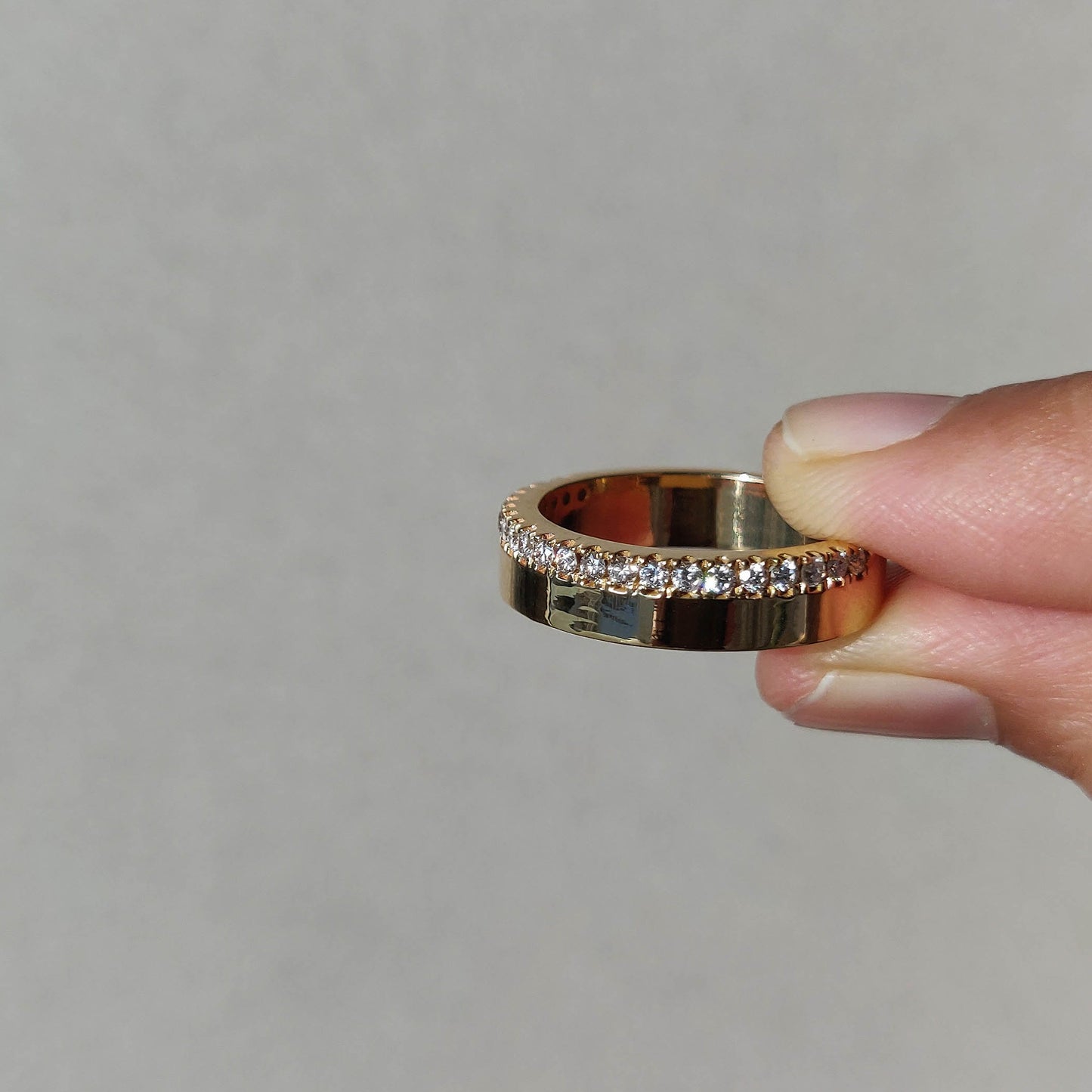 Cigar Half Eternity Band