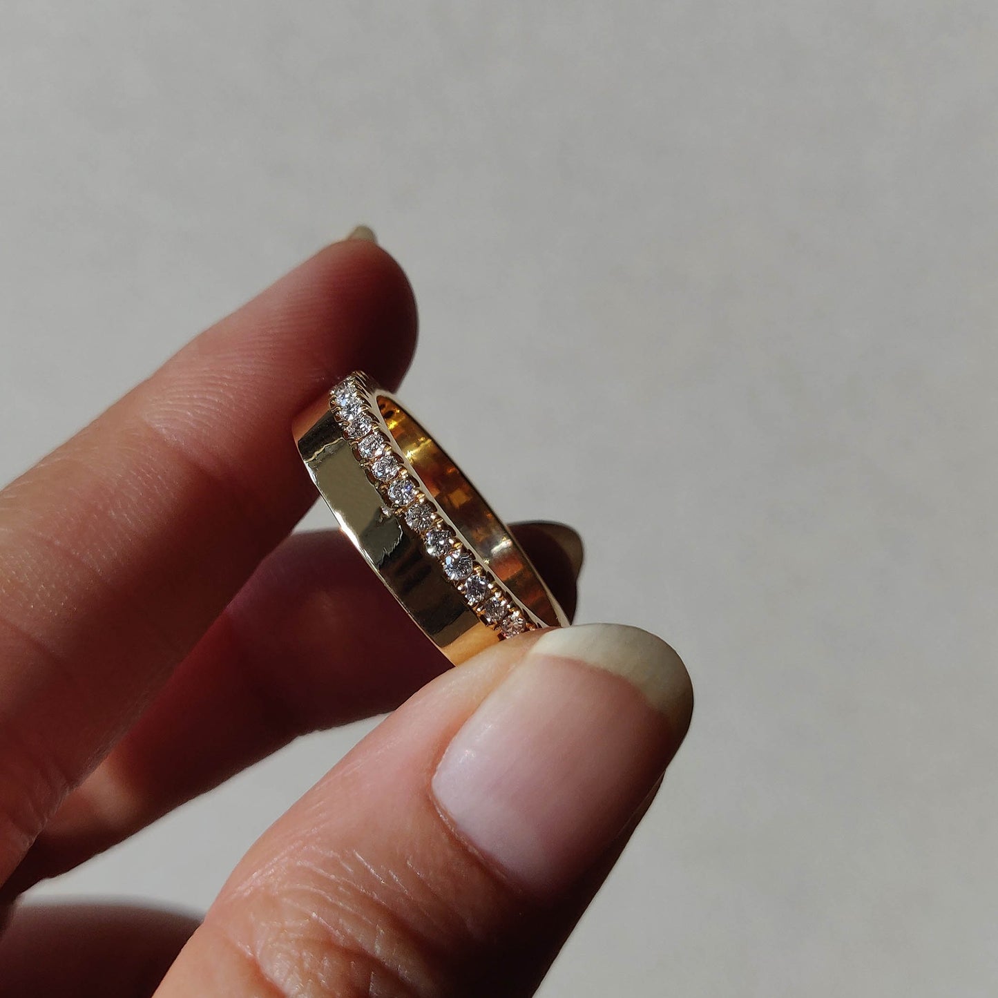 Cigar Half Eternity Band