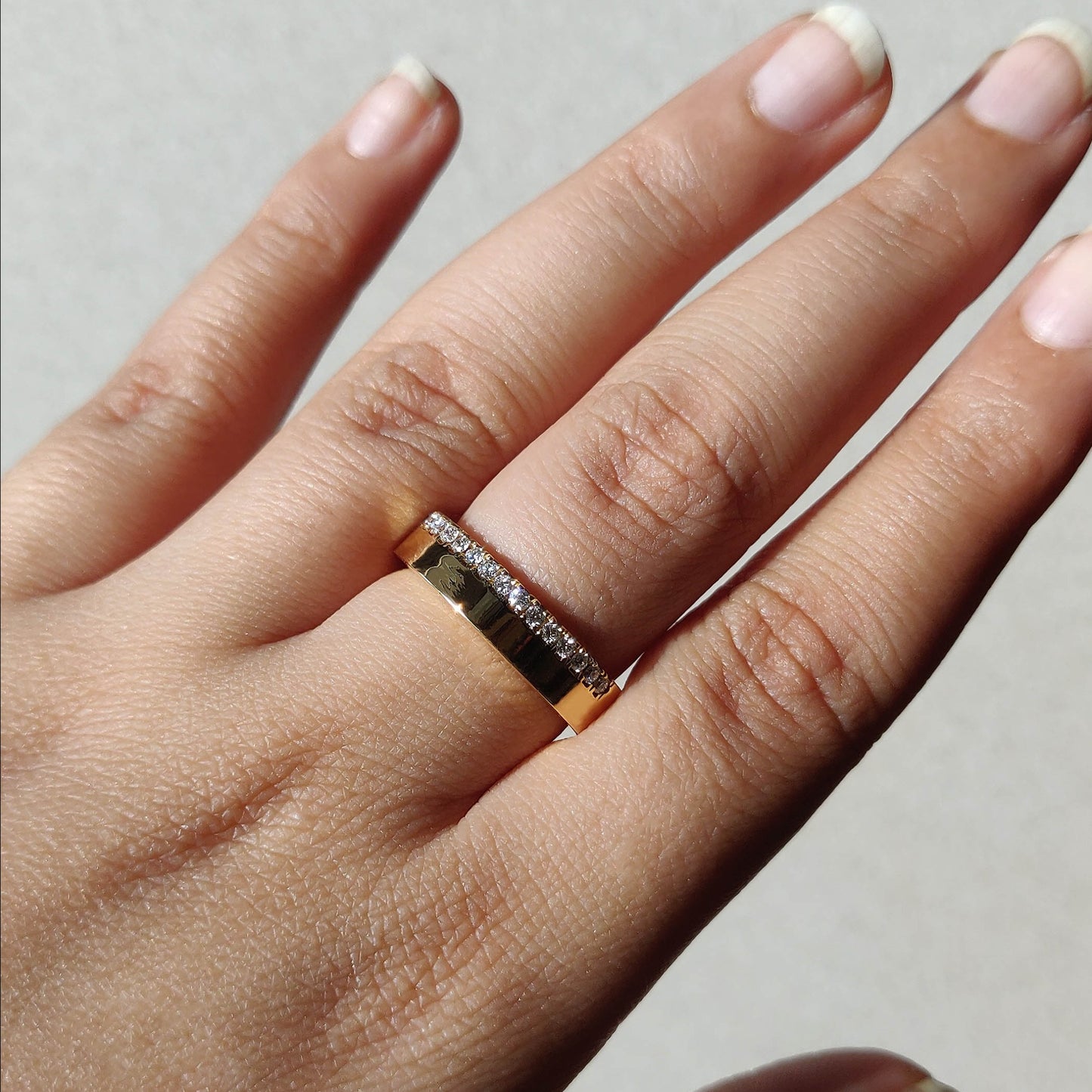 Cigar Half Eternity Band