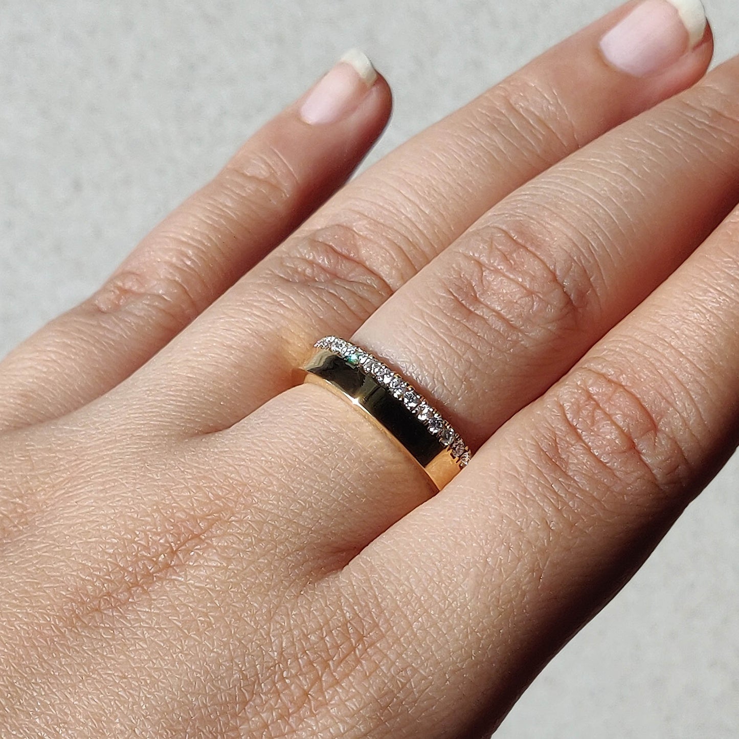 Cigar Half Eternity Band