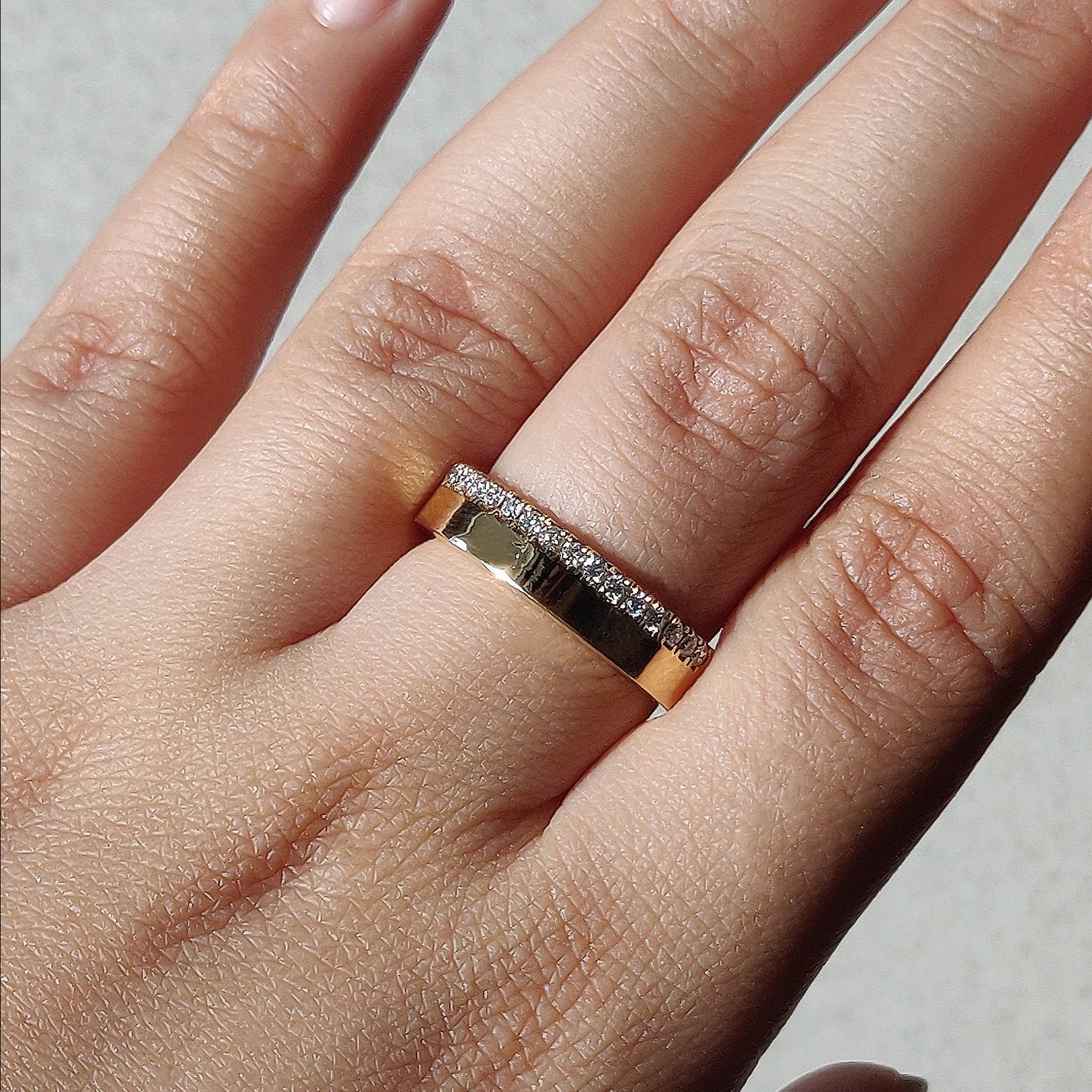 Cigar Half Eternity Band