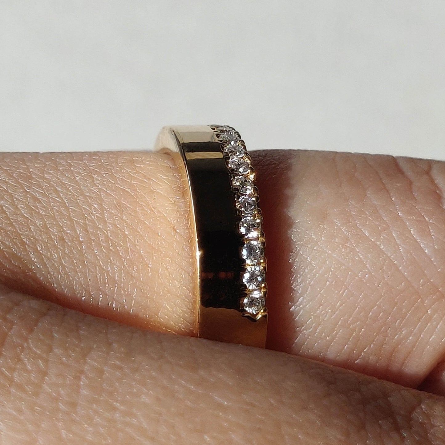 Cigar Half Eternity Band