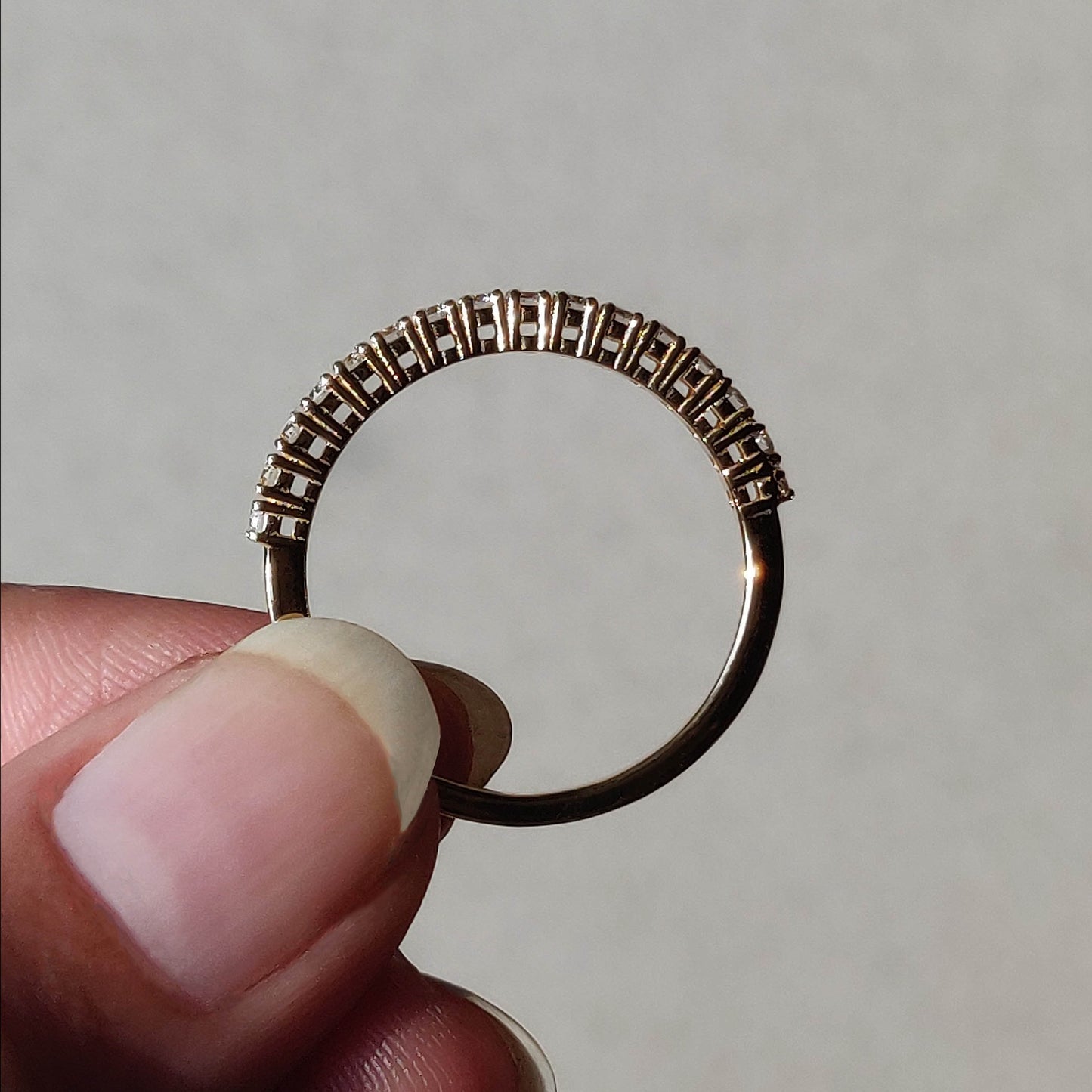 Pavé Diamond Half Eternity Band (0.32ct)