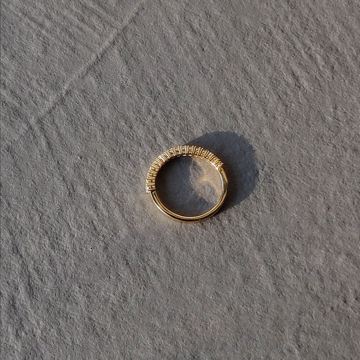 Pavé Diamond Half Eternity Band (0.32ct)