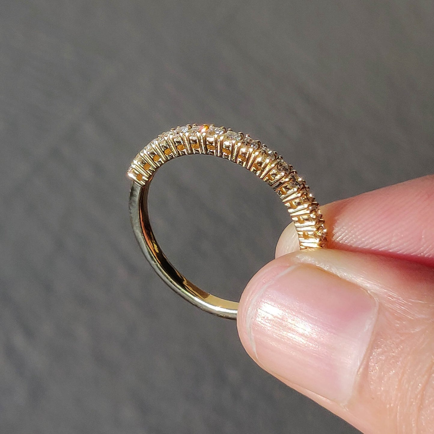 Pavé Diamond Half Eternity Band (0.32ct)