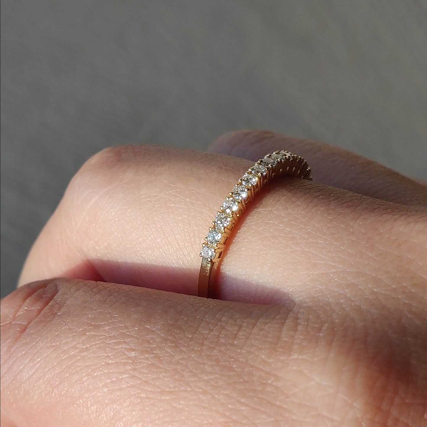 Pavé Diamond Half Eternity Band (0.32ct)