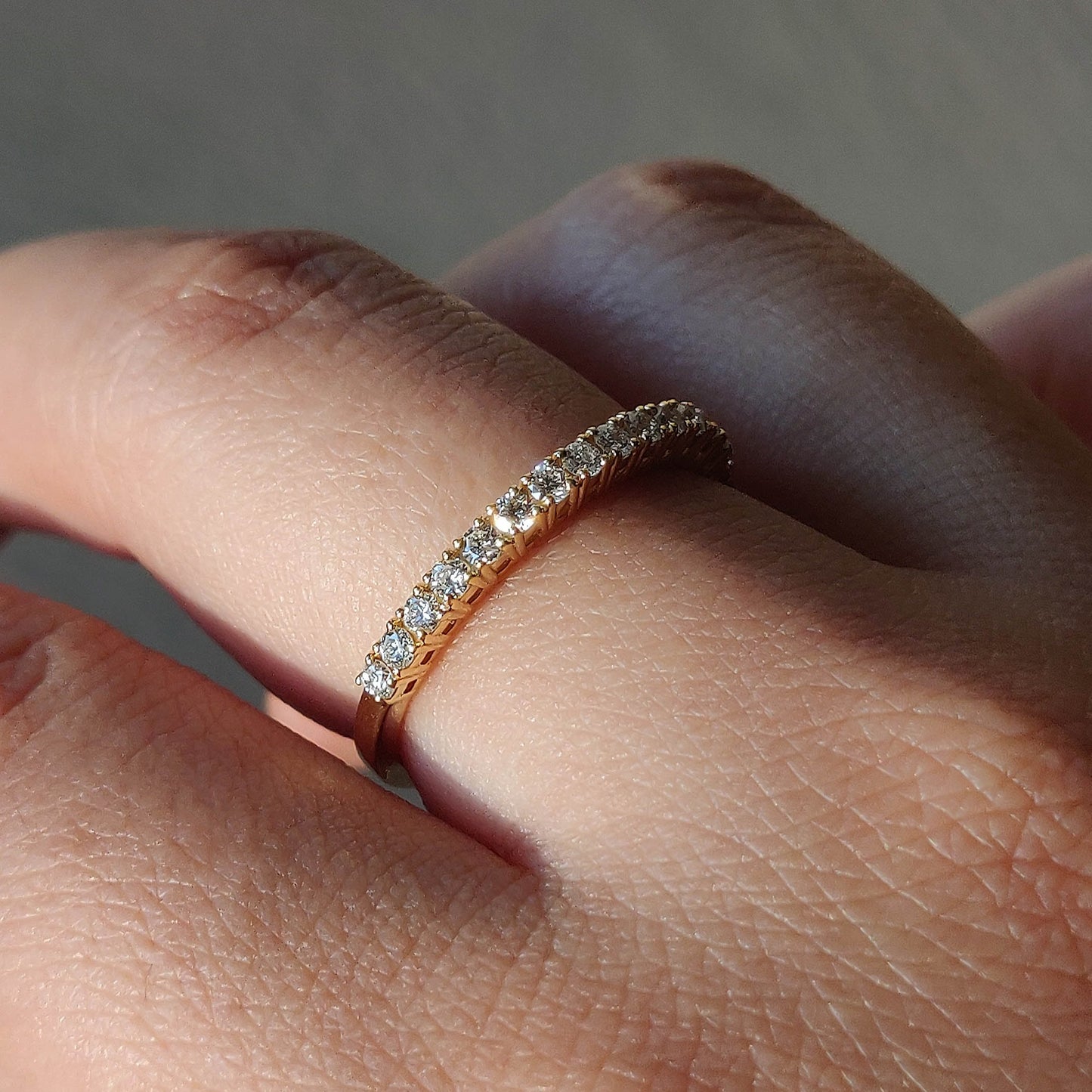 Pavé Diamond Half Eternity Band (0.32ct)