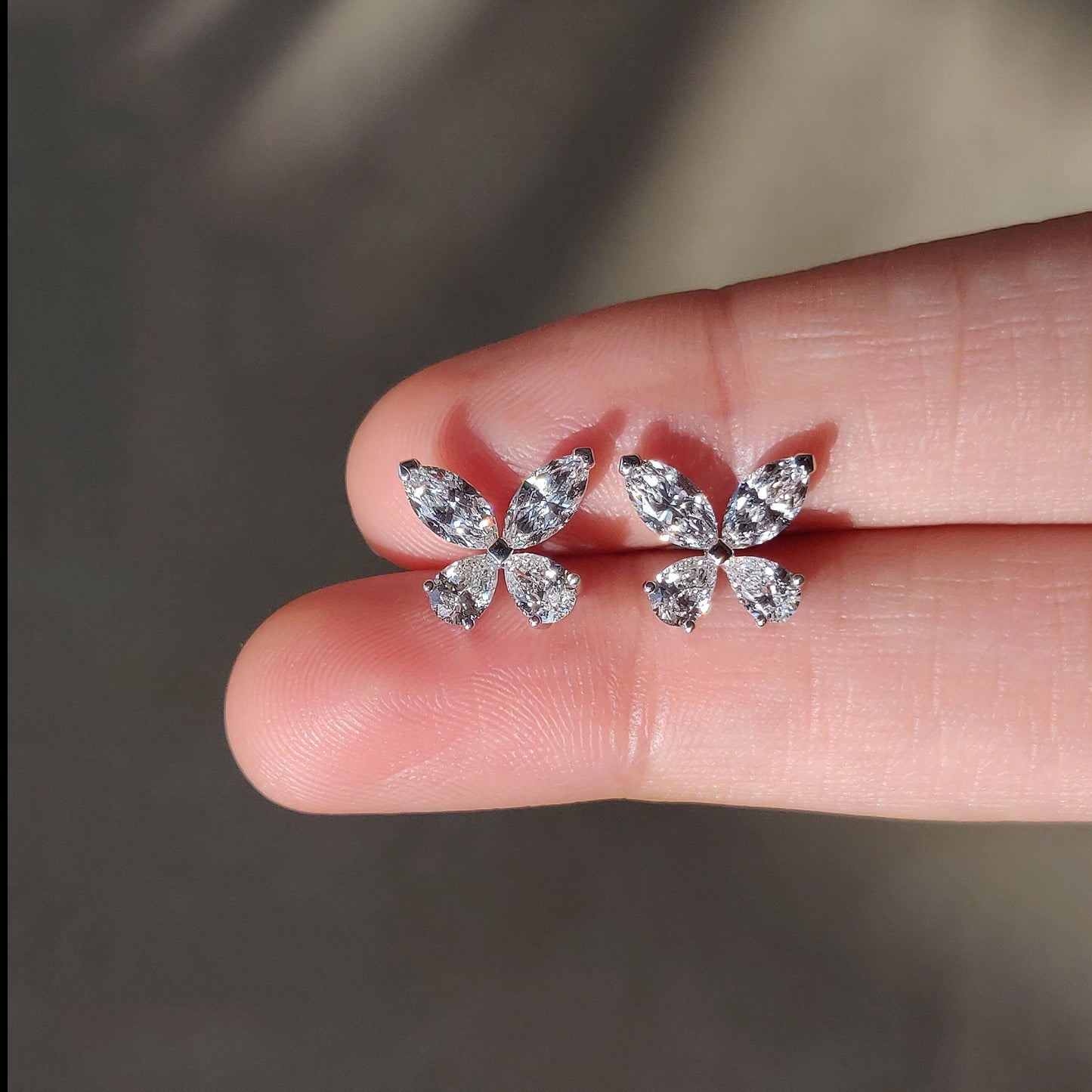 Classic Butterfly Diamond Studs