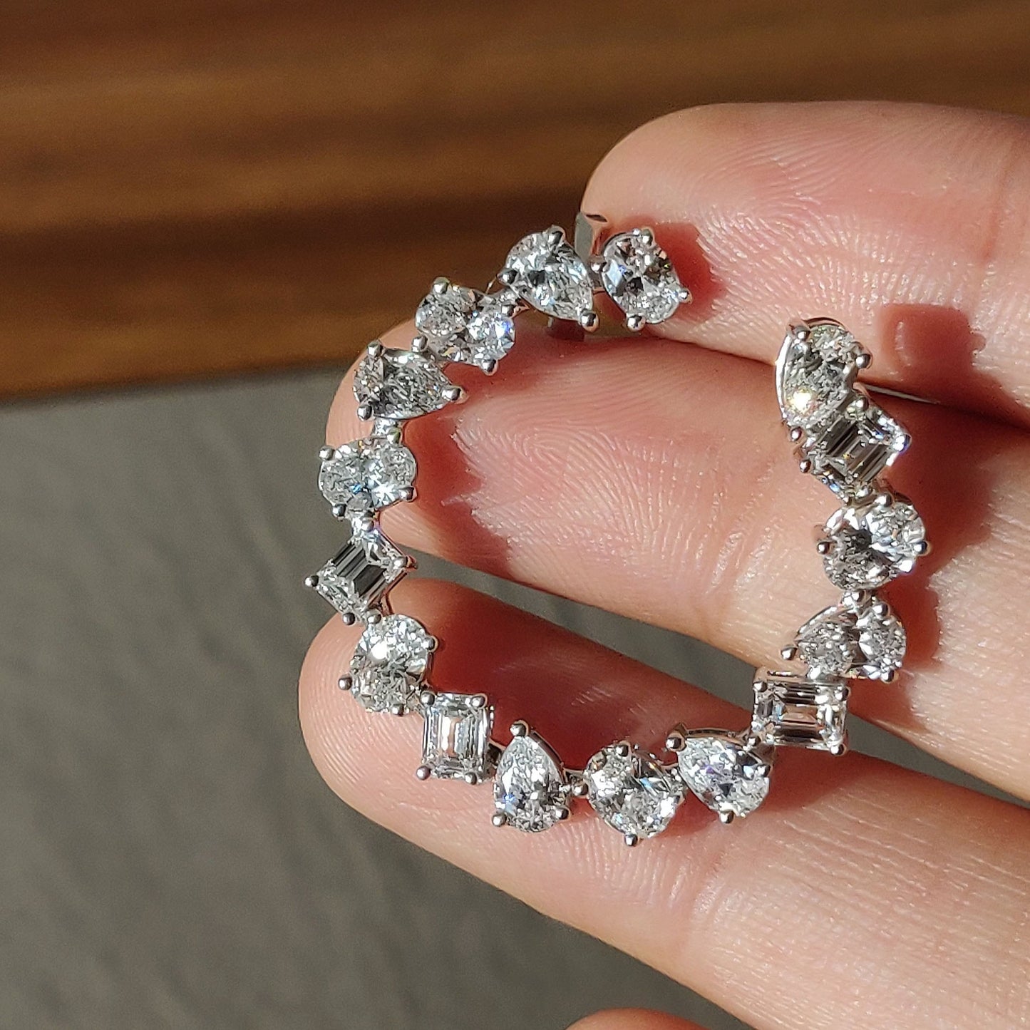 Multi Shape Open Diamond Circlets