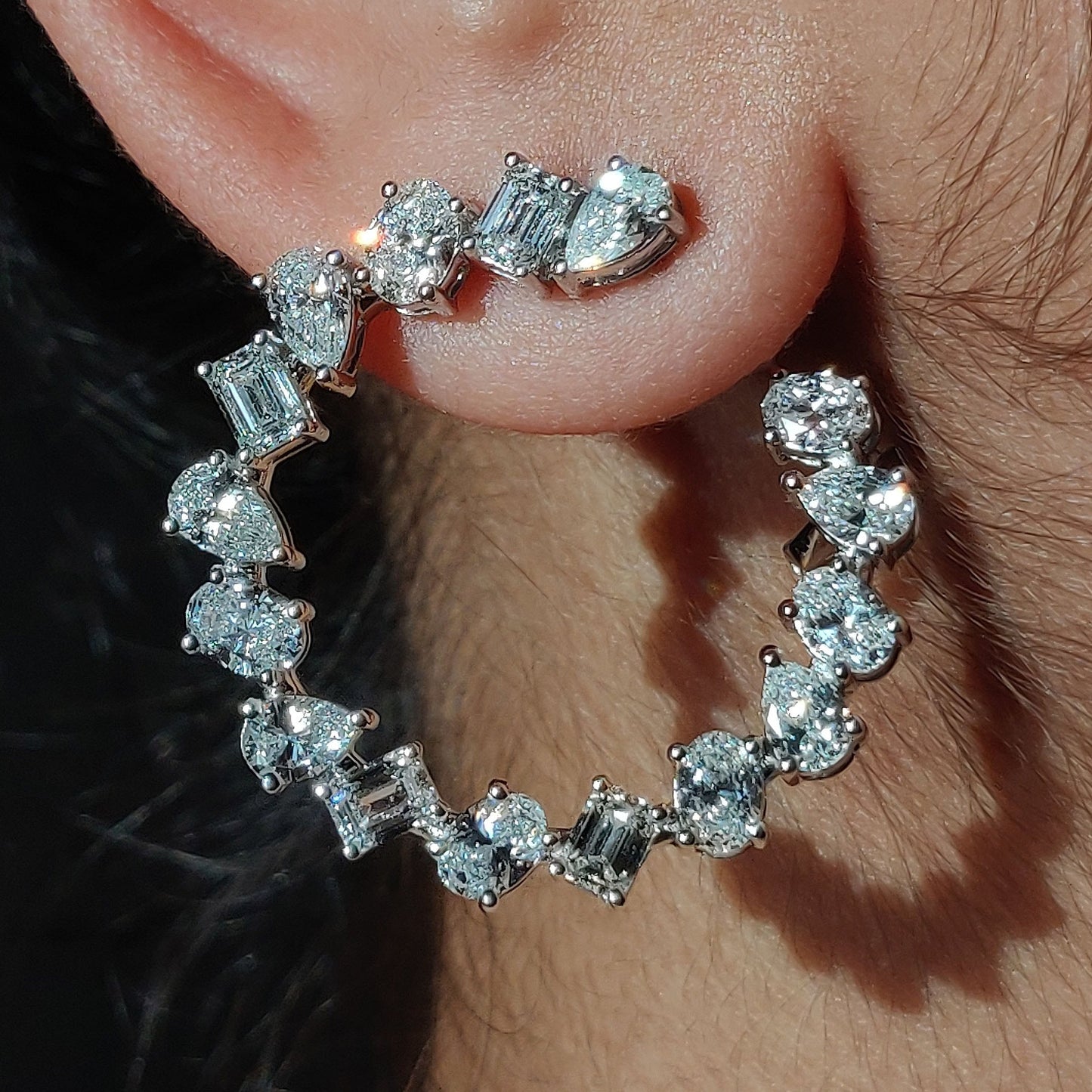 Multi Shape Open Diamond Circlets
