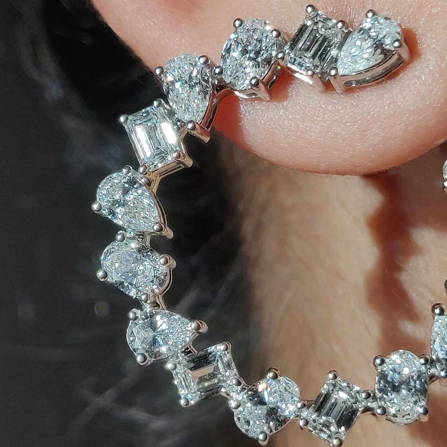 Multi Shape Open Diamond Circlets