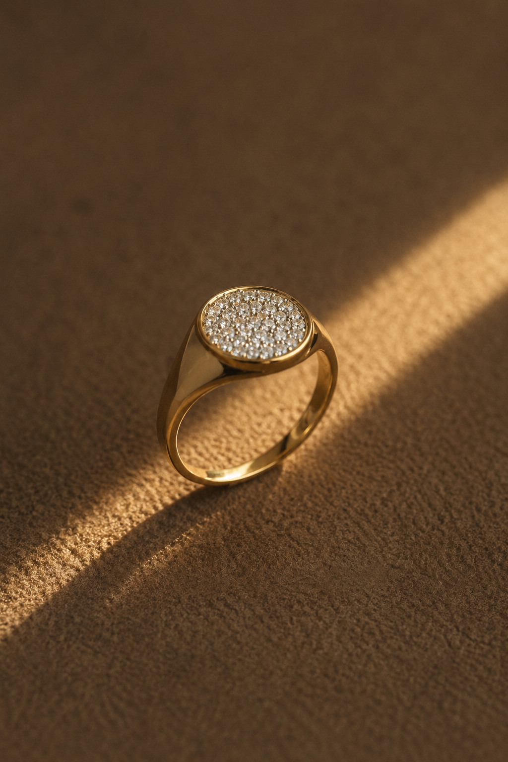 Pavé Diamond Signet Ring