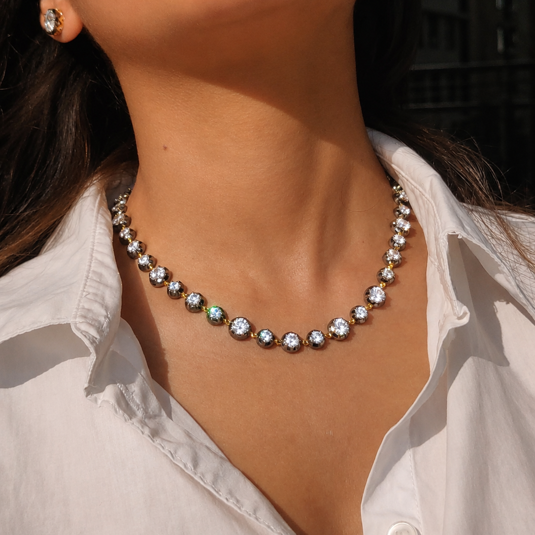 Carbon Halo Necklace