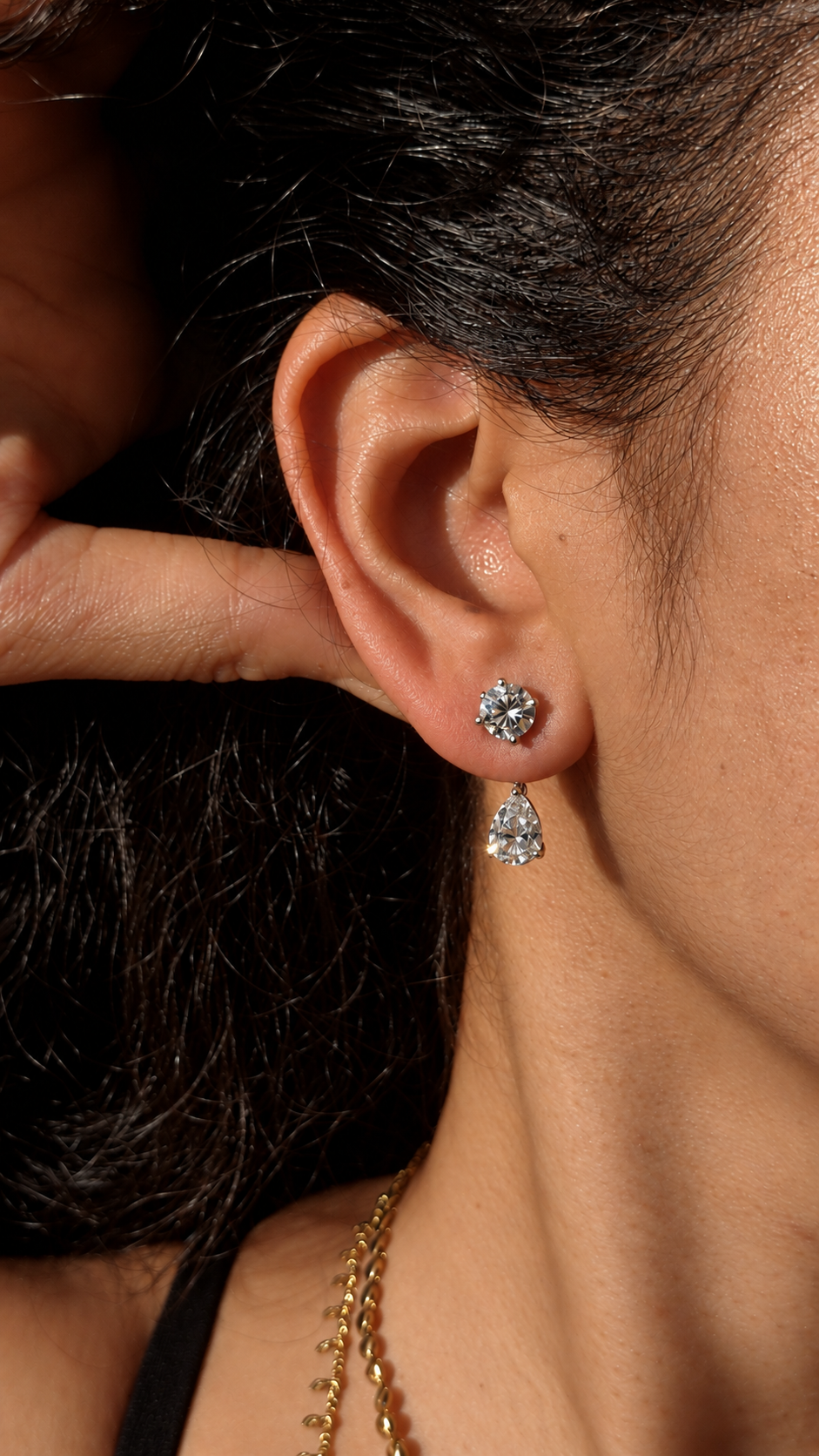 Split Pear Jacket Studs