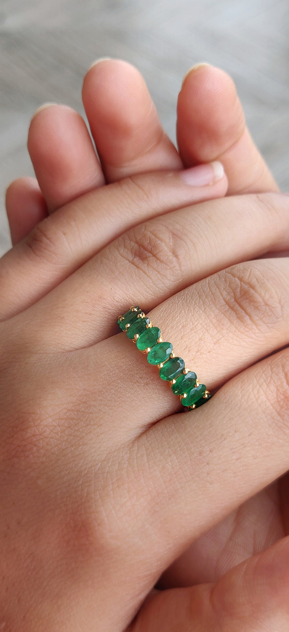 Emerald Eternity Band