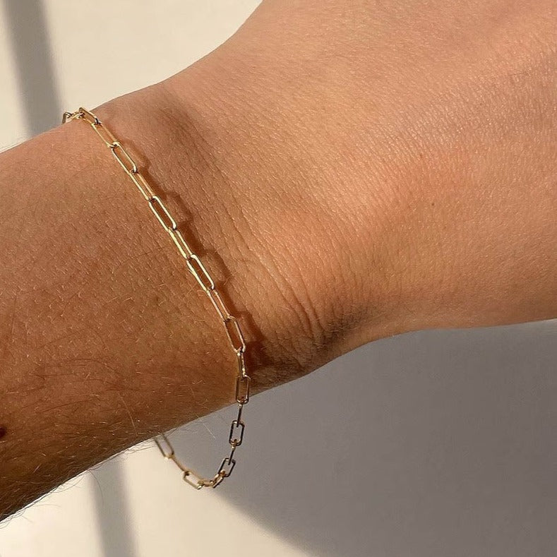 Paperclip Link Chain Bracelet (small)