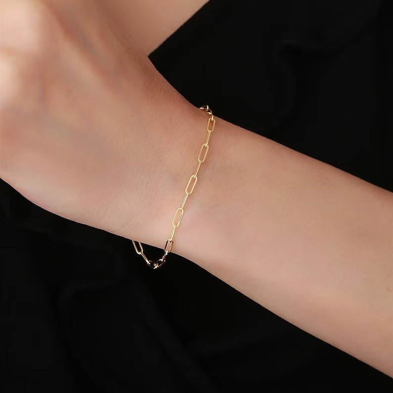 Paperclip Link Chain Bracelet (small)