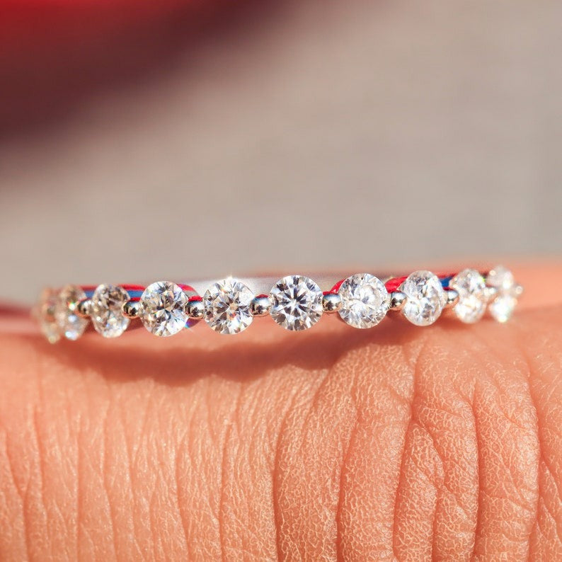 Round Diamond Half Eternity Band (0.68ct)