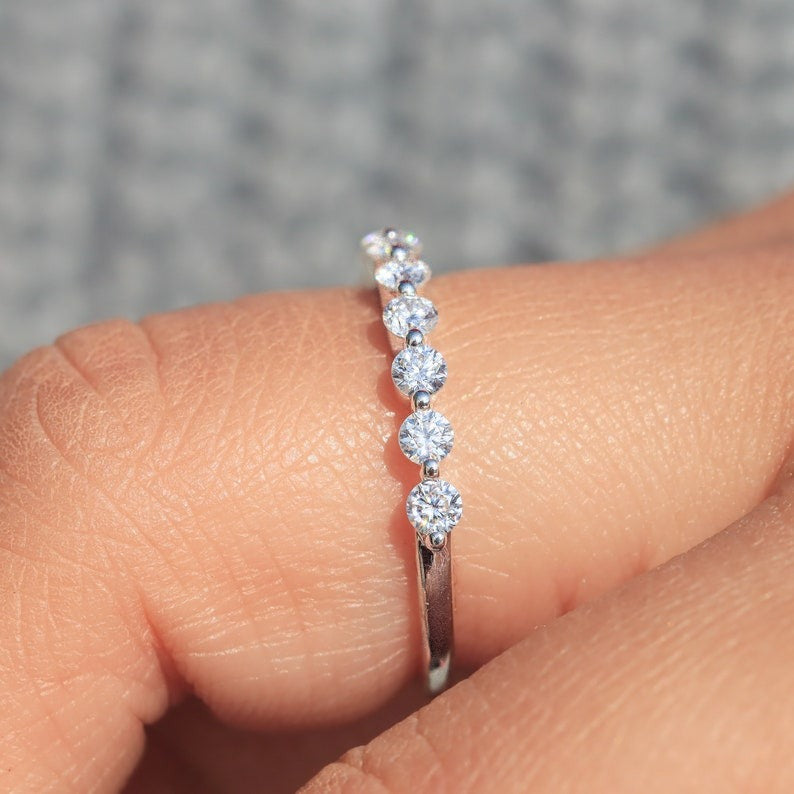 Round Diamond Half Eternity Band (0.68ct)