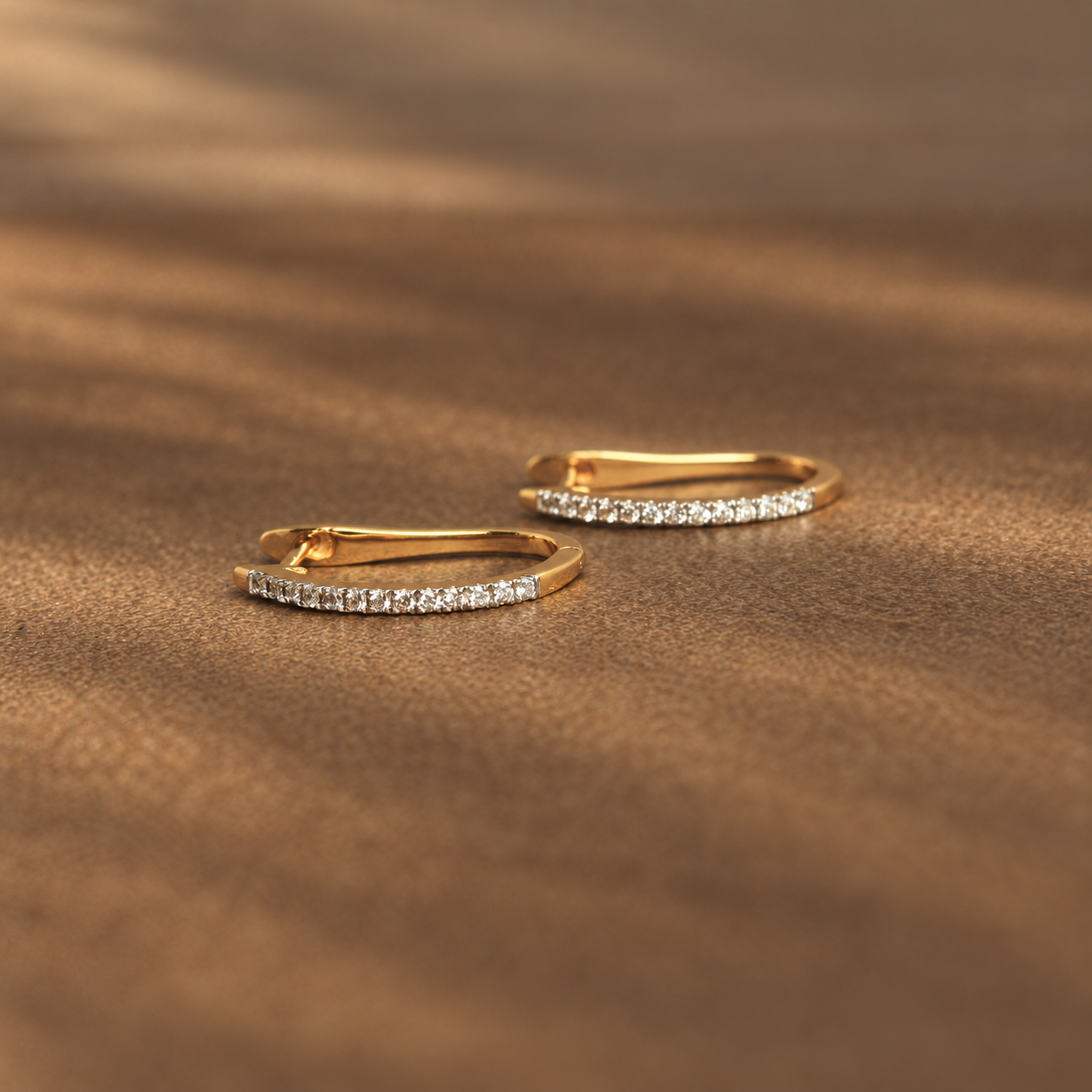 Diamond Hoop Earrings
