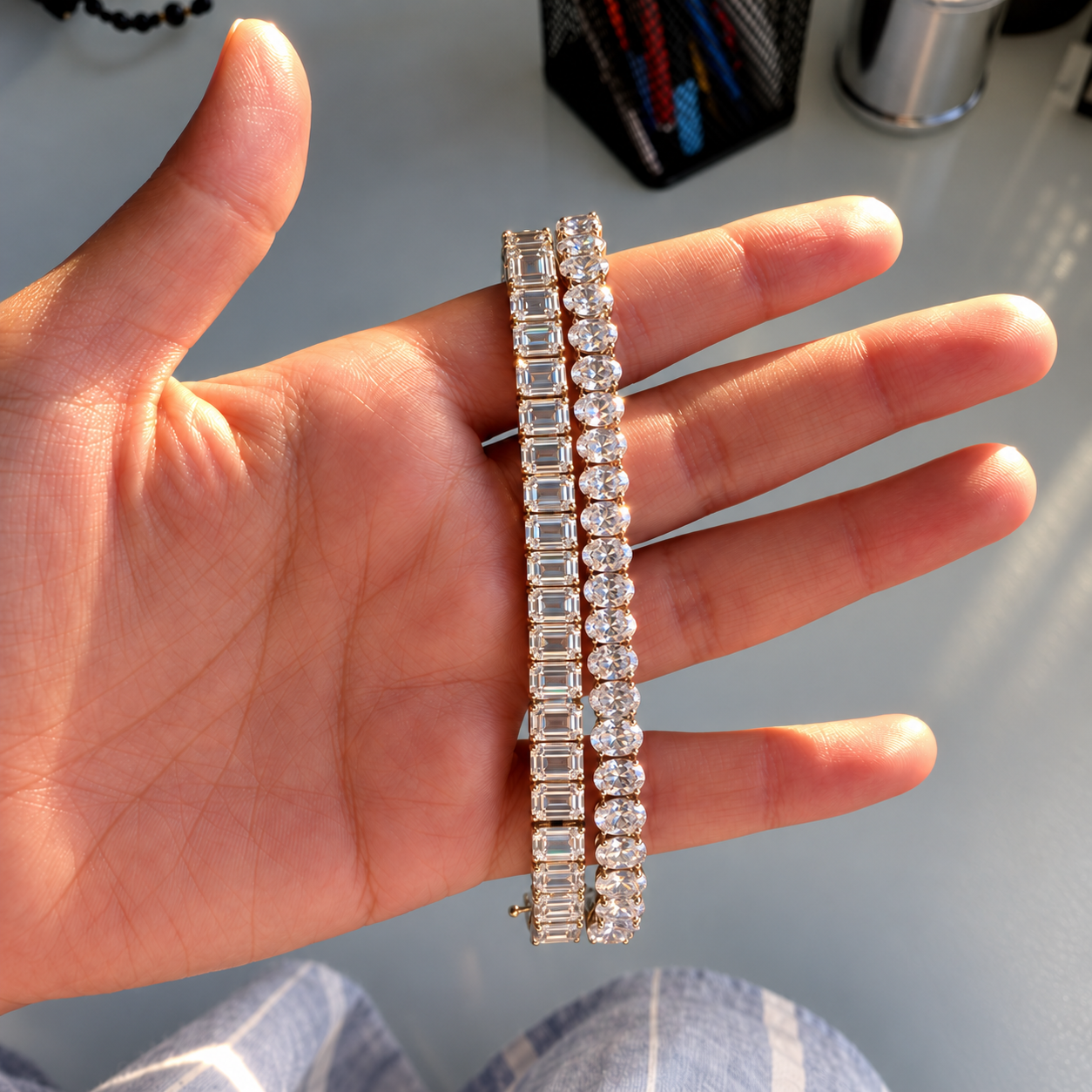 Emerald Ligne Tennis Bracelet