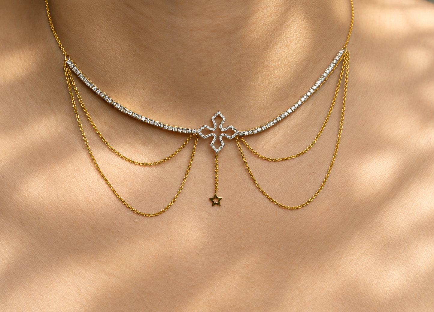 Starry Nights Diamond Necklace
