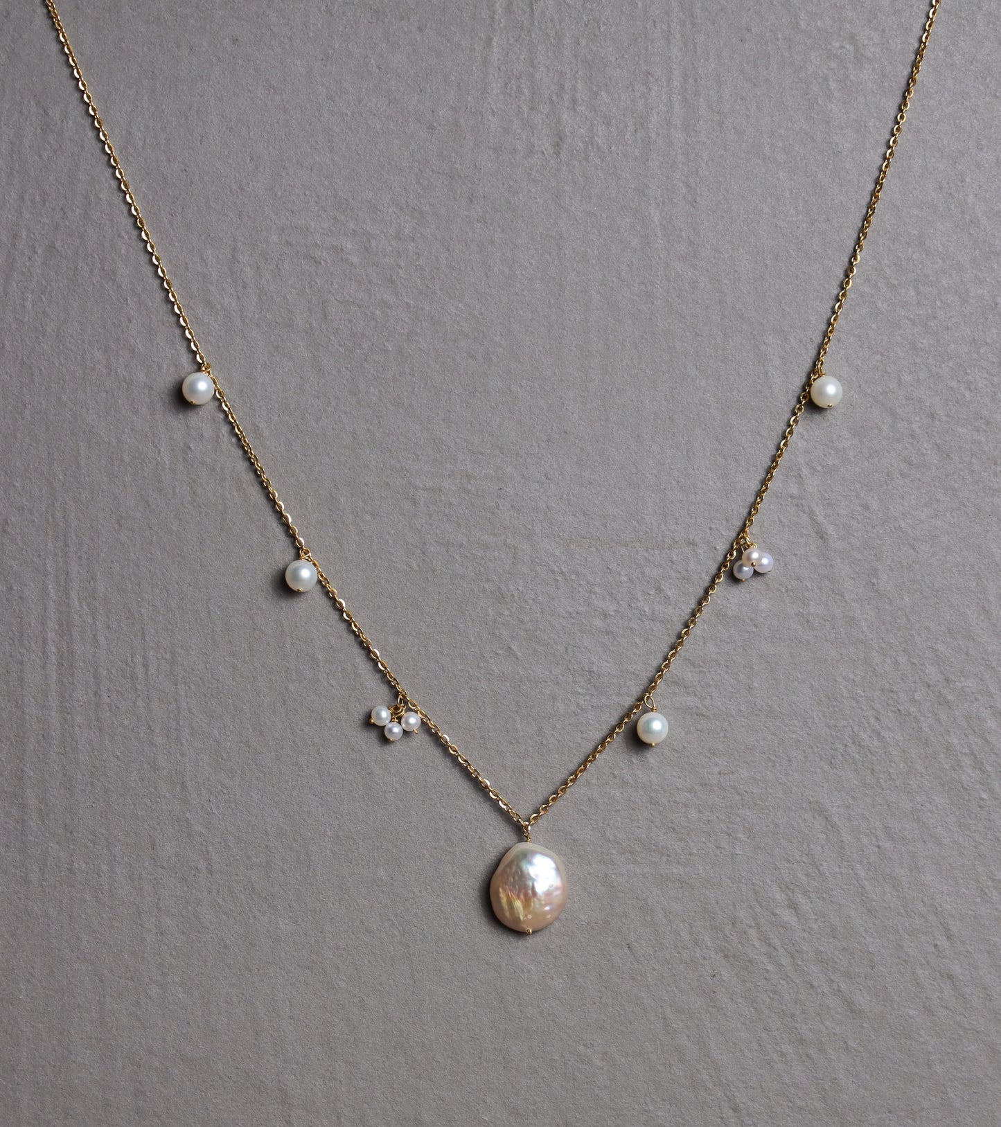 Mismatched Pearl Necklace
