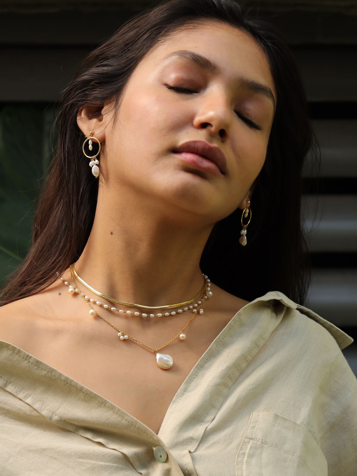 Mismatched Pearl Necklace