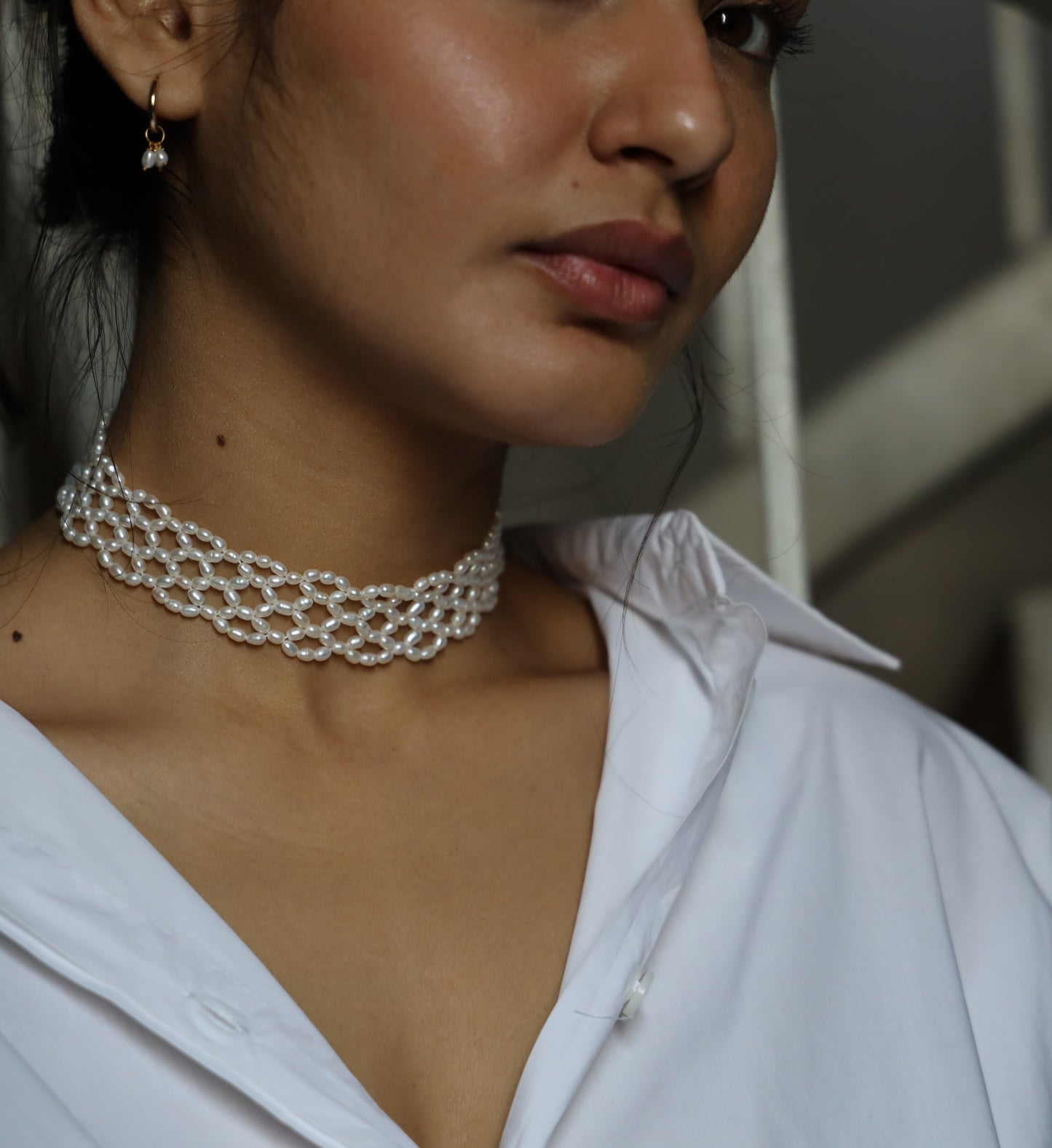 Multi-Strand Pearl Choker