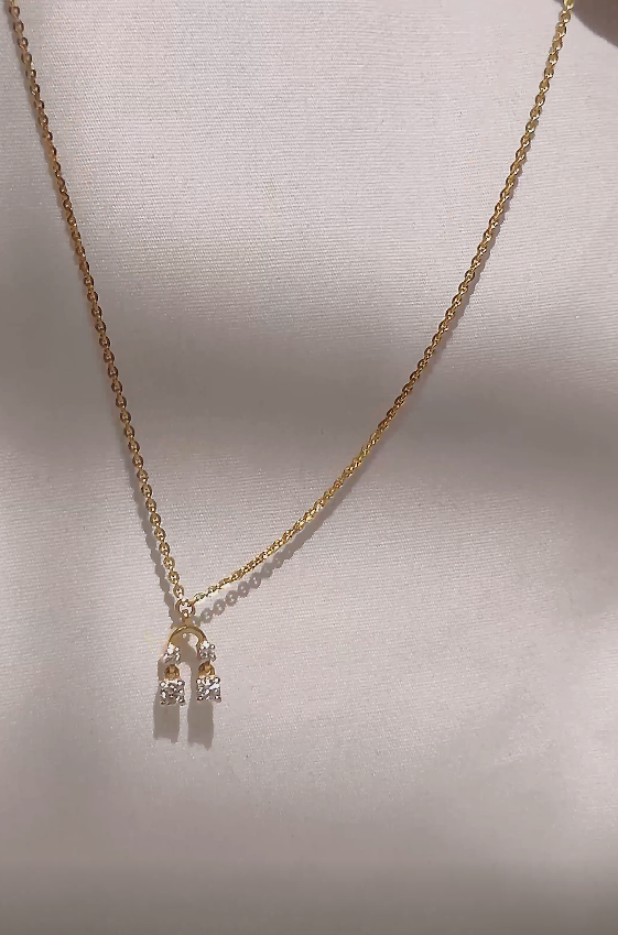 Double Dangle Diamond Necklace