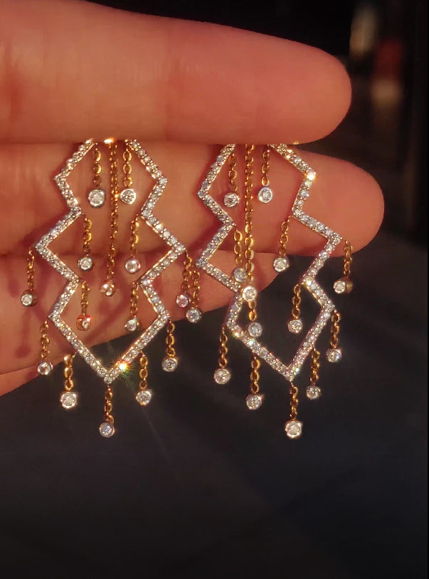 Chandelier Diamond Earrings