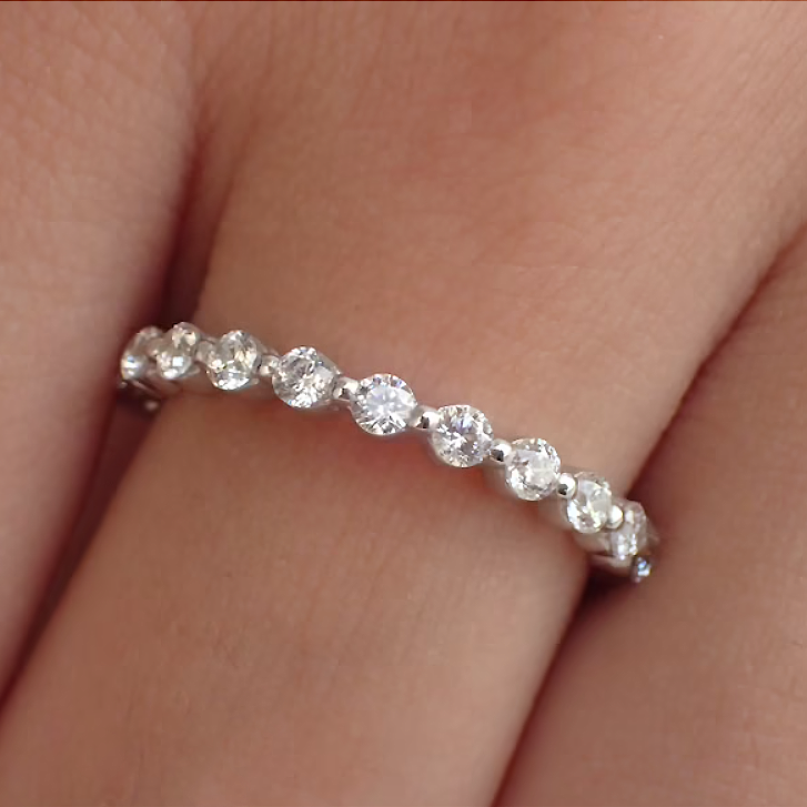 Round Diamond Half Eternity Band (0.68ct)